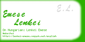 emese lenkei business card